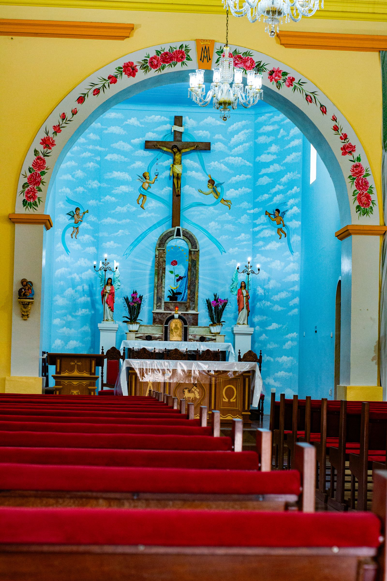 Catholic church altar and sanctuary